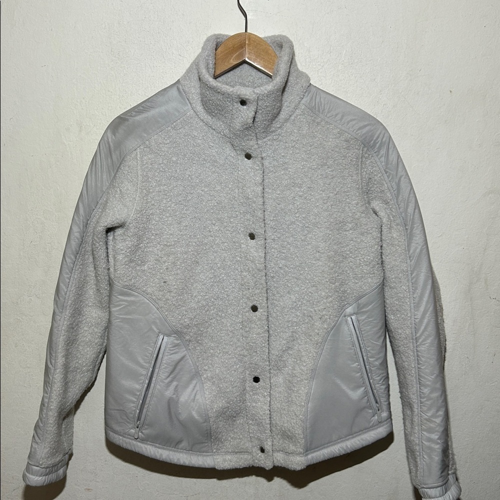 Lululemon Go Cozy Jacket Heathered Ceramic Size 4